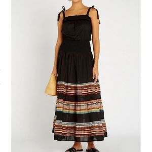 TORY BURCH Smocked Cover-Up Maxi Dress